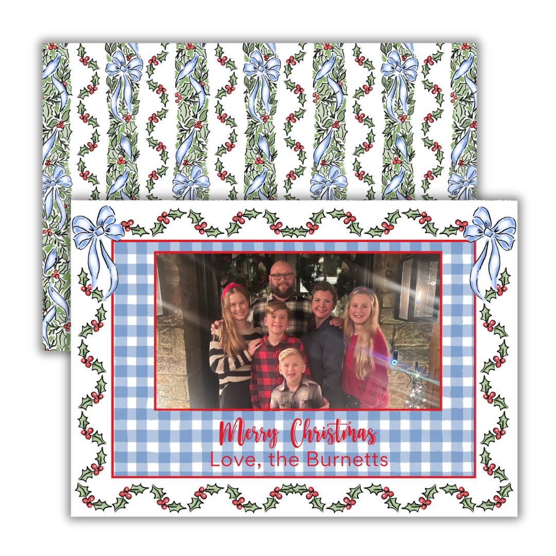 Pretty Festive Garland Christmas Cards