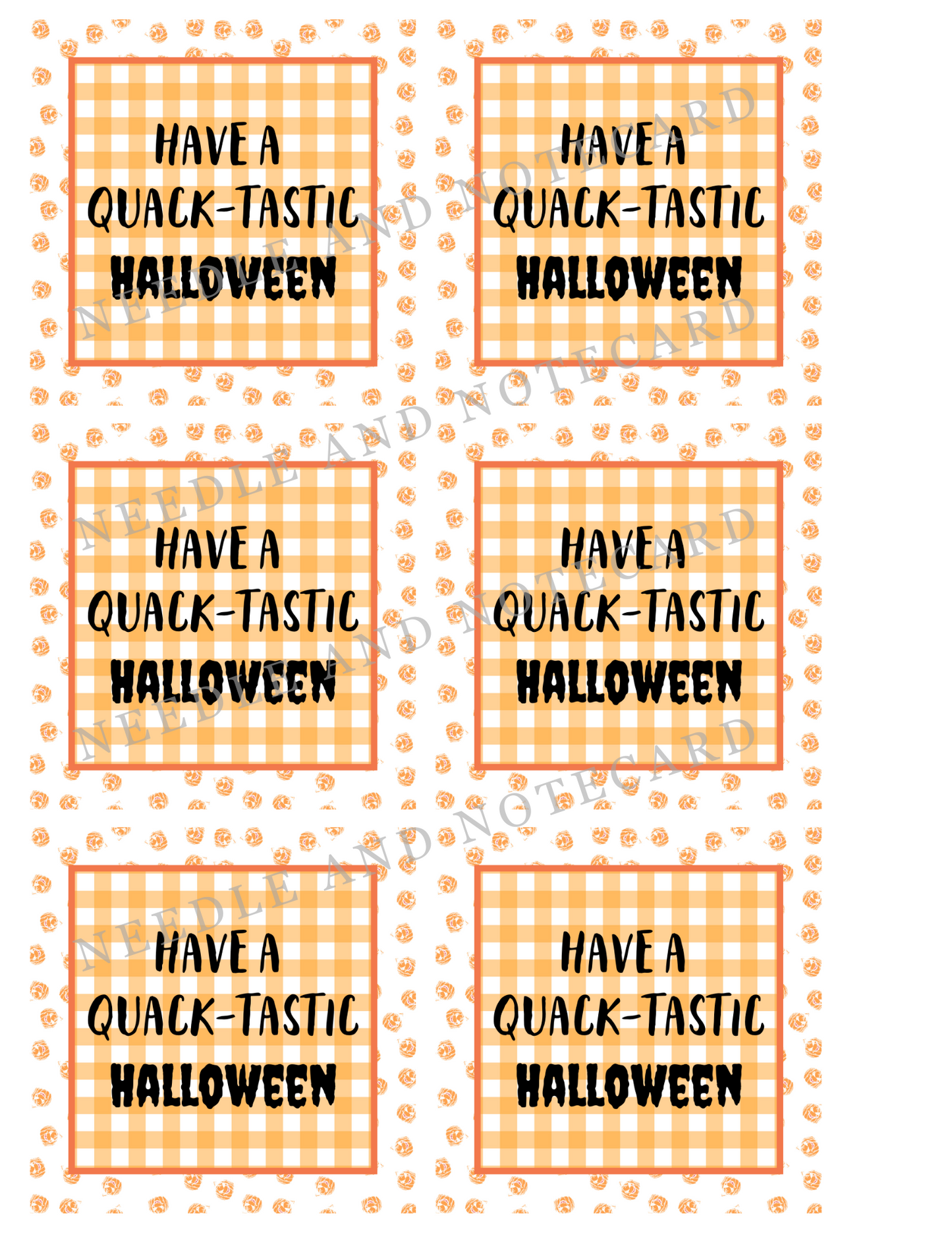 Have a Quack-tastic Halloween Tag Digital Download