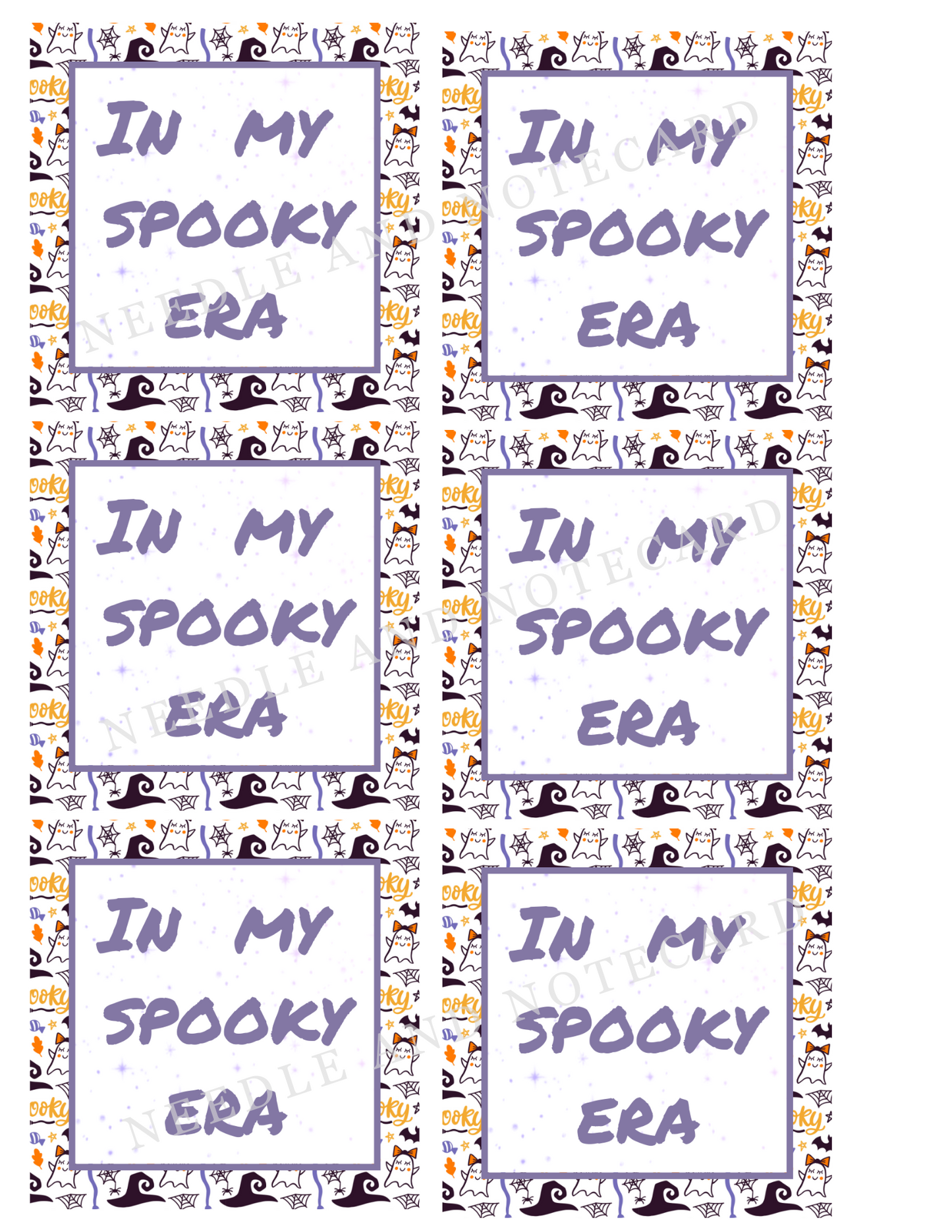 In My Spooky Era Halloween Tag Digital Download