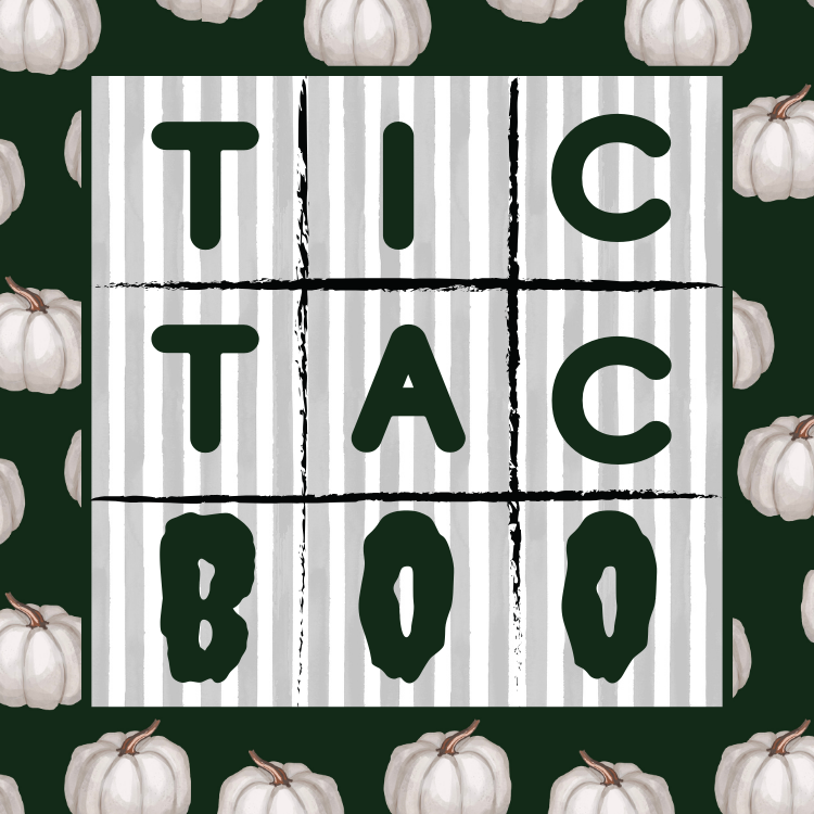 Tic Tac Boo Halloween Tag Digital Download