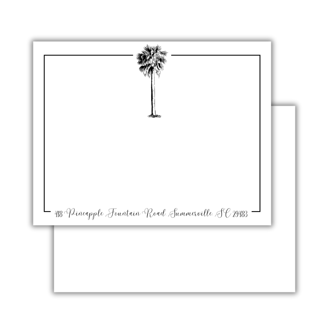 Palm Tree Flat Notecards