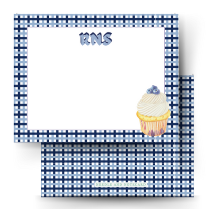 Patisserie Plaid Flat Notecards