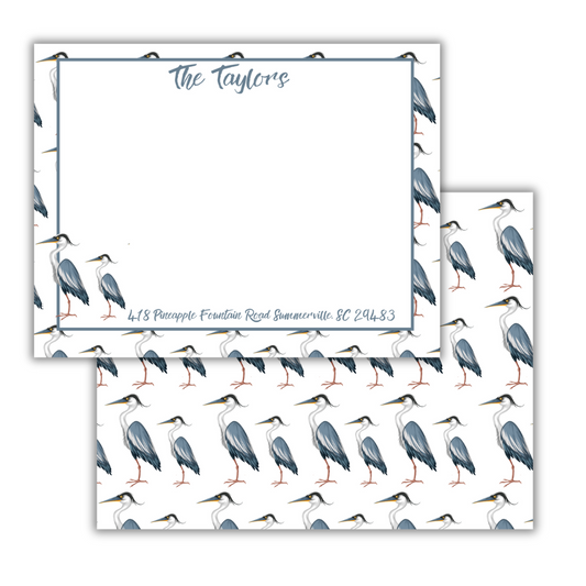 Heron Flat Notecards