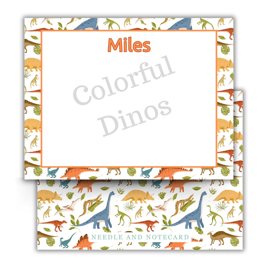 Wild Things Dinosaur Flat Notecards