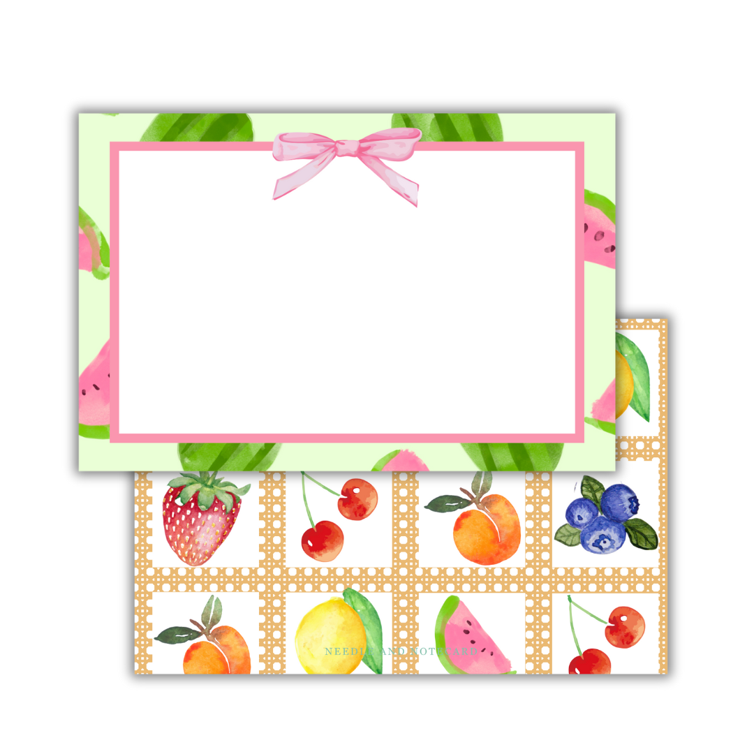 Fruit Basket Flat Notecards