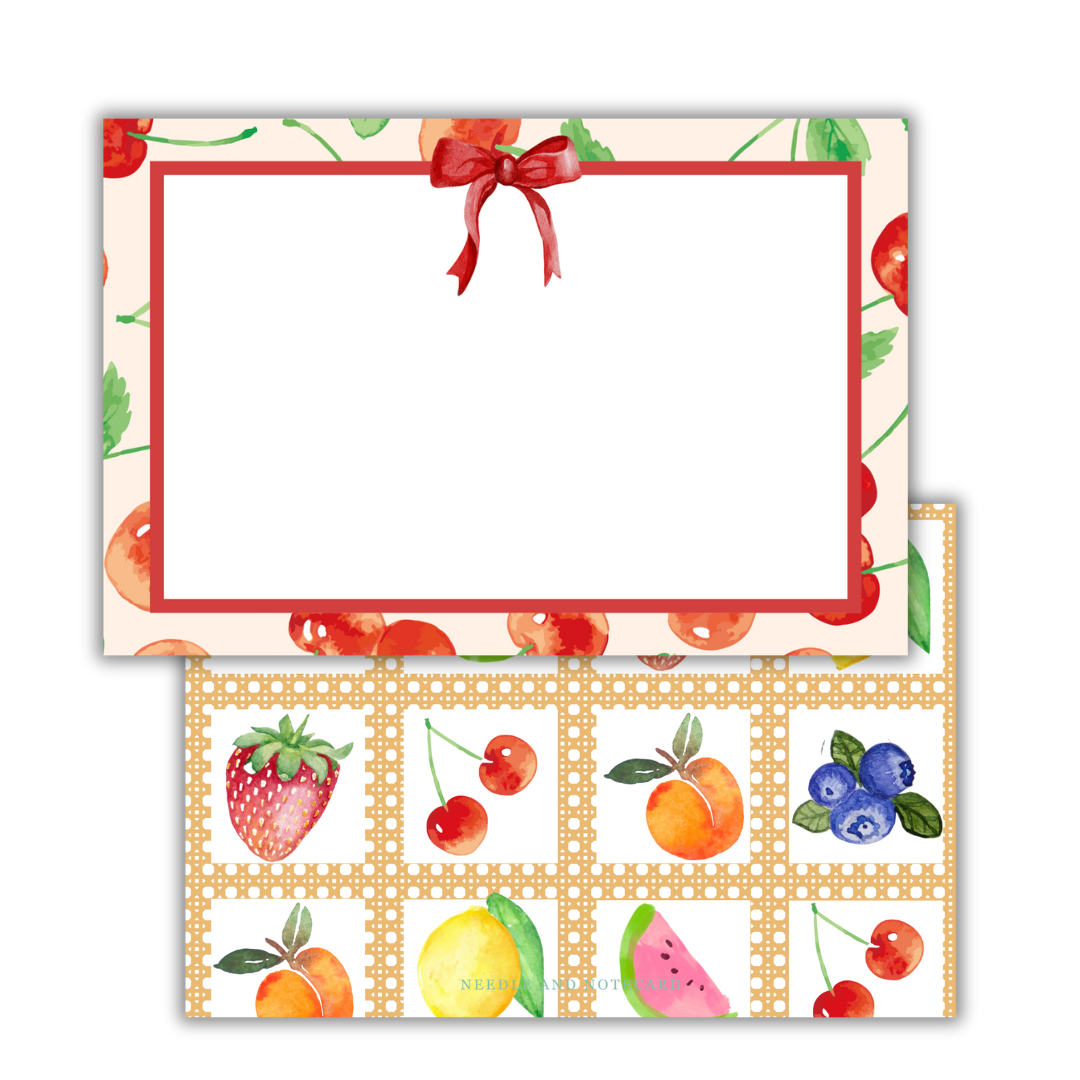 Fruit Basket Flat Notecards