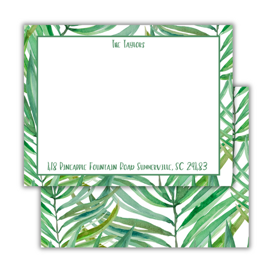 Palm Frond Flat Notecards