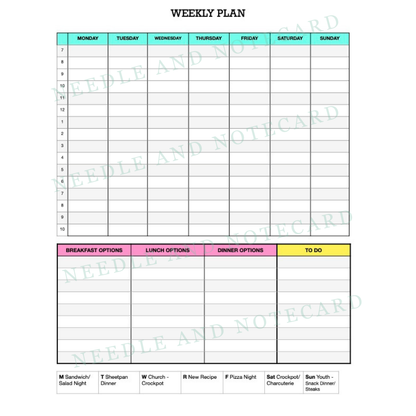 Weekly Planner Free Digital Download