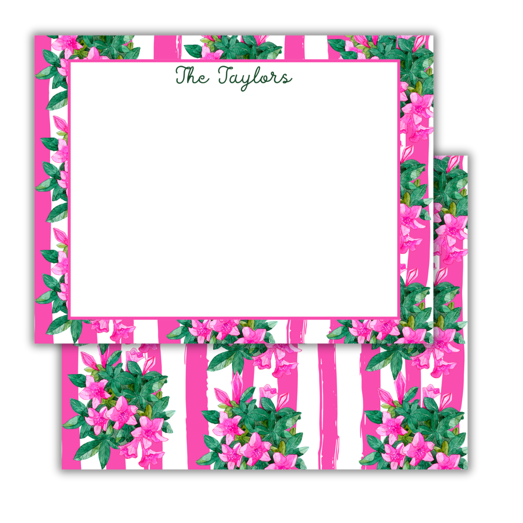 Pink Azalea Flat Notecards