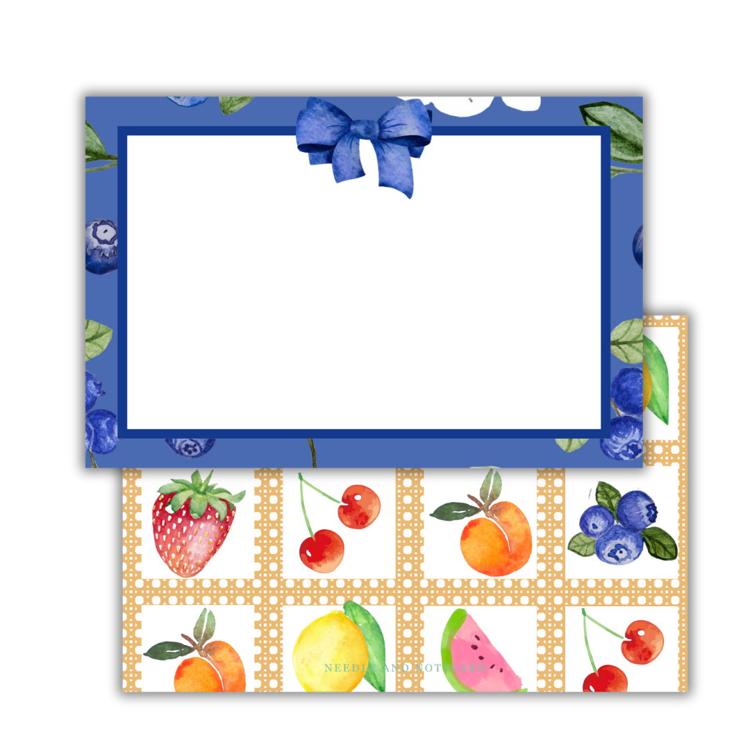 Fruit Basket Flat Notecards