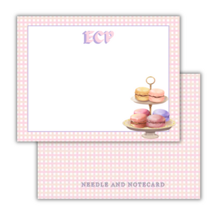 Patisserie Plaid Flat Notecards