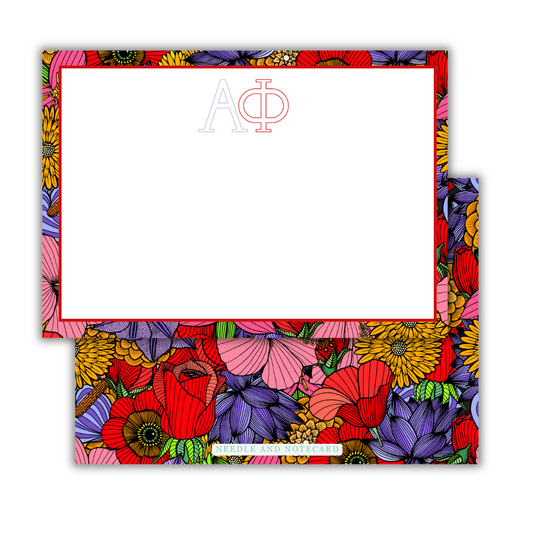 Bold Floral Flat Notecards