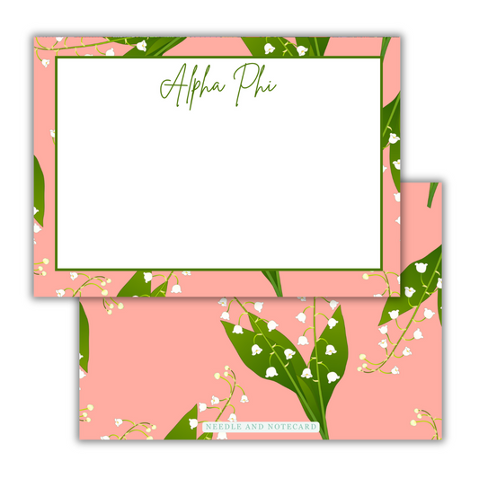 Lily of the Valley Flat Notecards