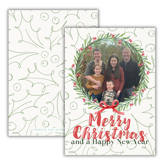 Cozy Country Holly Christmas Cards