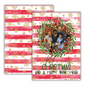 Cozy Country Stripe Christmas Cards