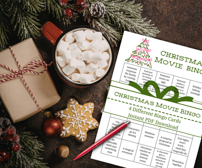 Christmas Movie Bingo | Digital Download | PDF Printable