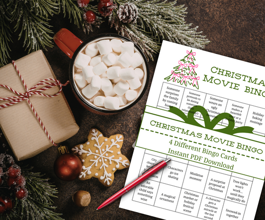 Christmas Movie Bingo | Digital Download | PDF Printable