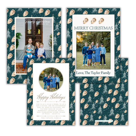 Coastal Oysters Christmas Cards