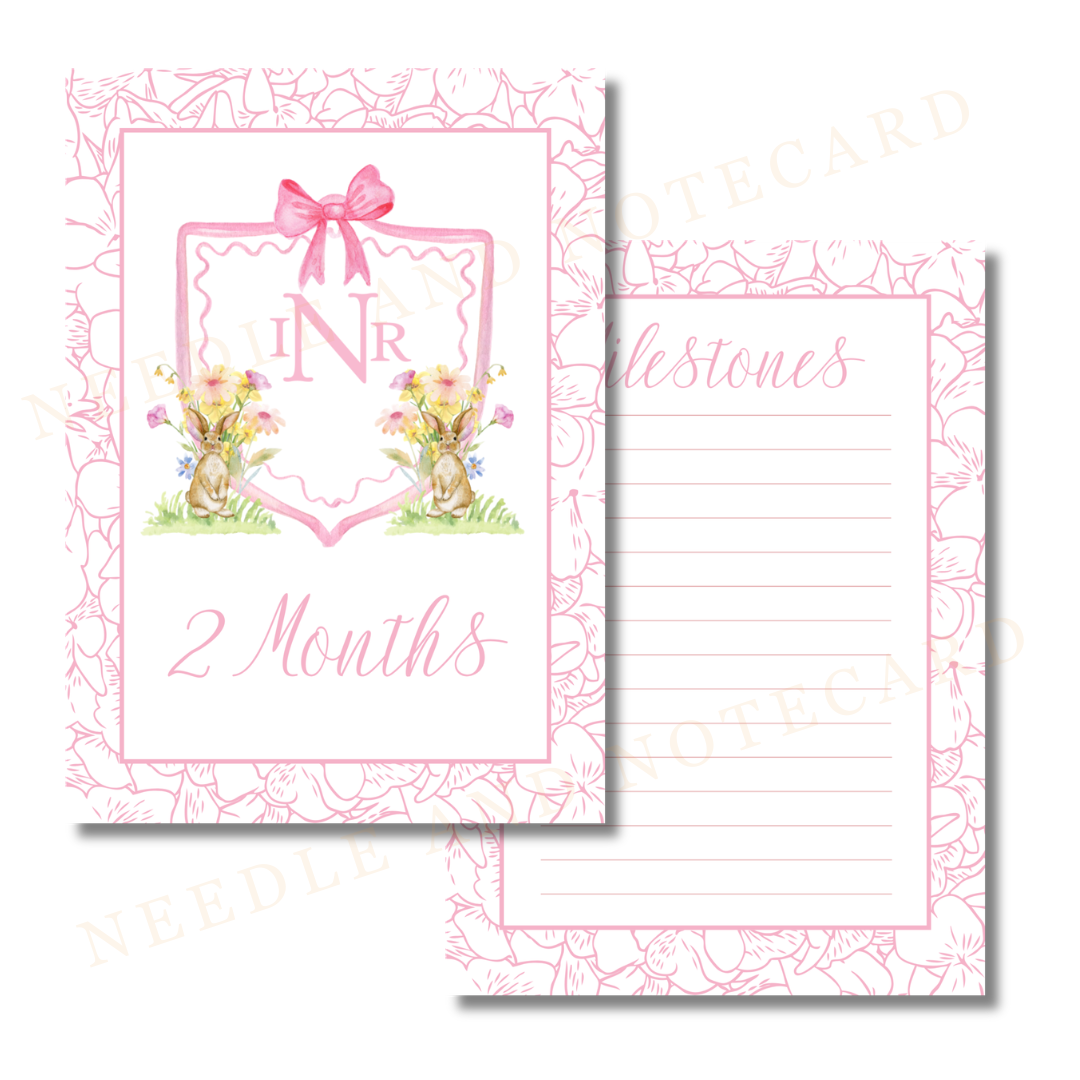 Monthly Milestone Cards