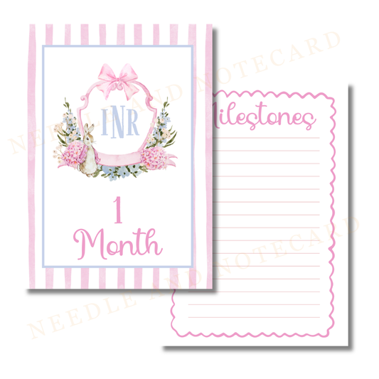 Monthly Milestone Cards