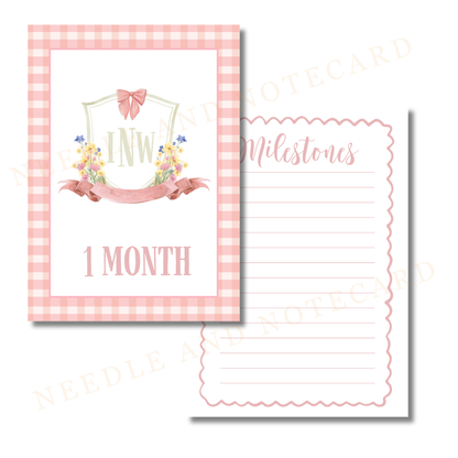 Monthly Milestone Cards