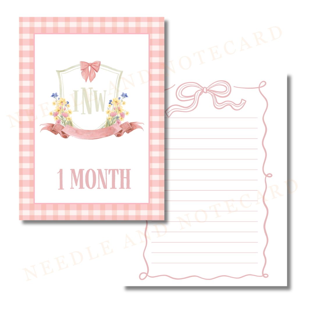 Monthly Milestone Cards