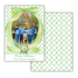 Grand Greenery Ribbon Frame Christmas Cards