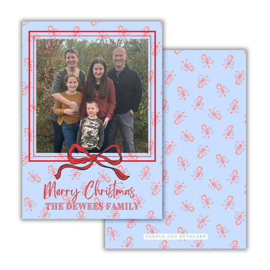 Grand Millennial Candy Canes Christmas Cards