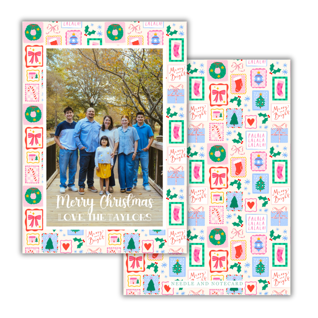 Grand Millennial Stamps Christmas Cards