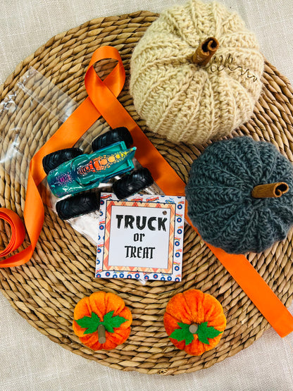 Truck or Treat Halloween Tag Digital Download