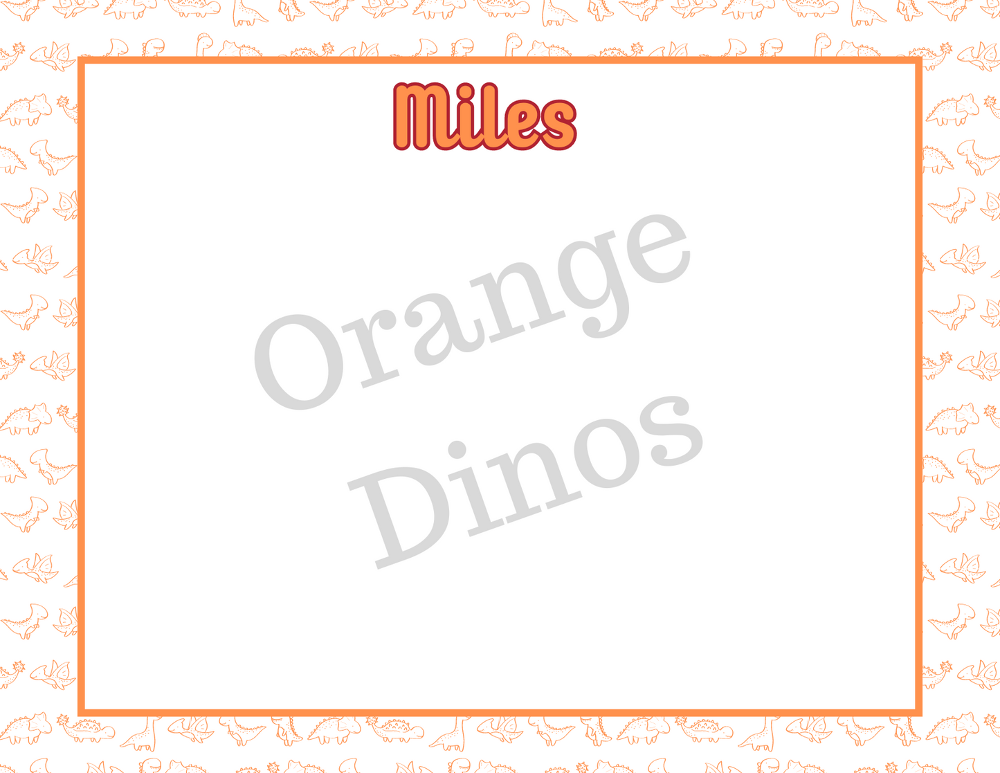 Wild Things Dinosaur Flat Notecards