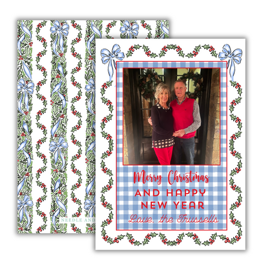 Pretty Festive Garland Christmas Cards