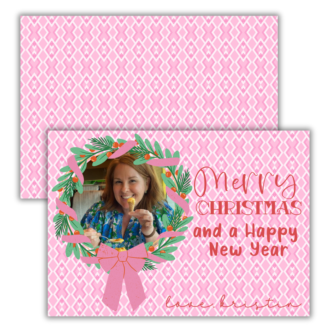 Pink Pop Diamond Christmas Cards