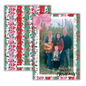 Pink Pop Holly Stripe Christmas Cards