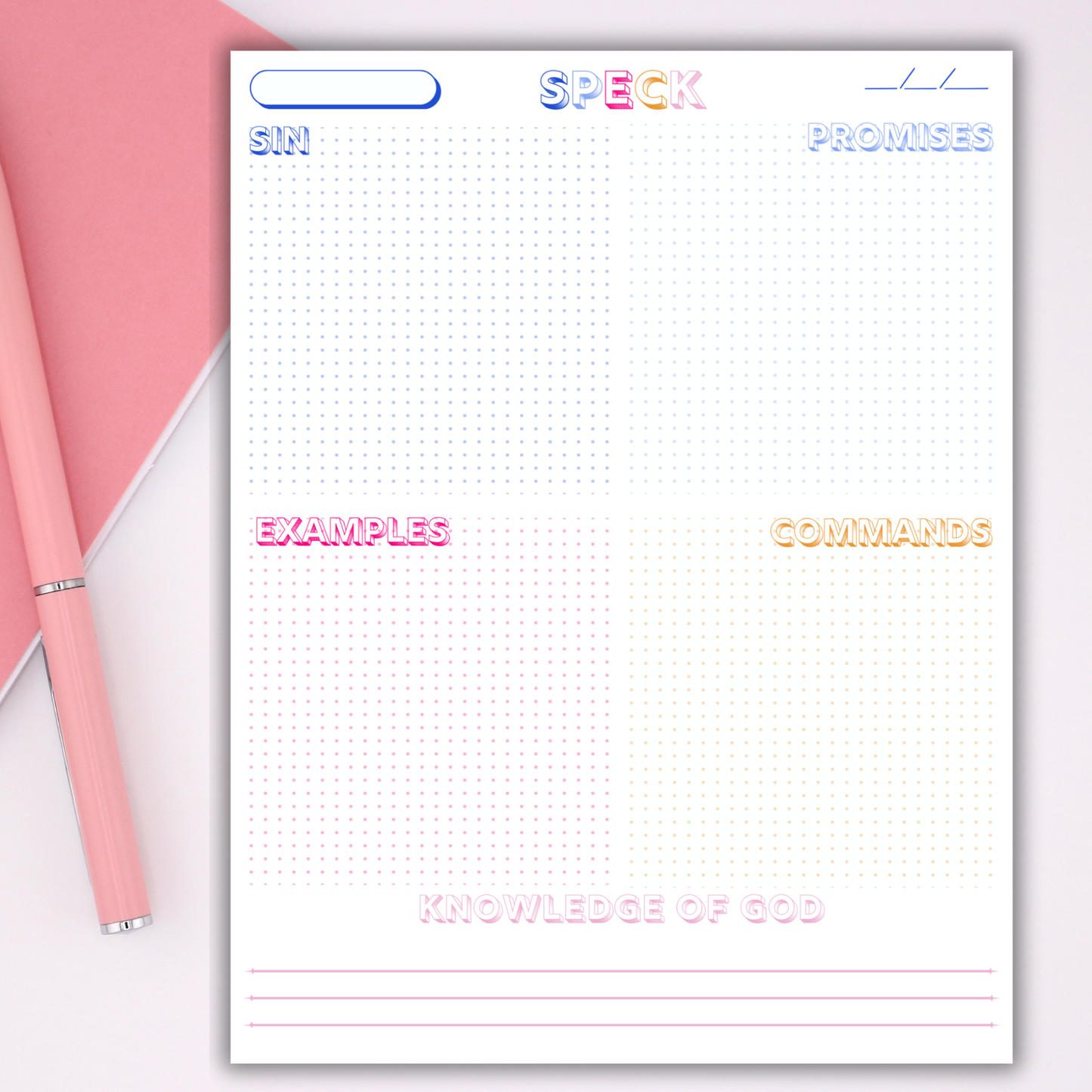 SPECK Bible Study Tool Digital PDF Download