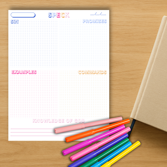 Speck Bible Study Tool Notepad