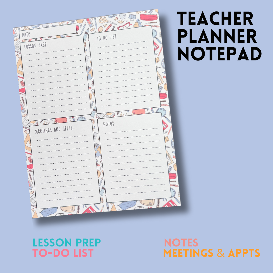 Teacher Planner Notepad