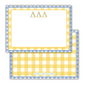 Gingham Flat Notecards